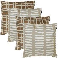 icon 4PK Cushion Mark Marking, x2 Chocolate, x2 Stone