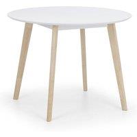 Cheshire Premium Casa 100cm Round Dining Table - White/Oak