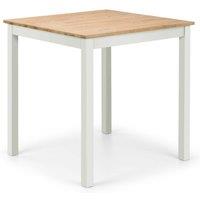 Cheshire Premium Coxmoor 75cm Square Dining Table - Ivory & Oak