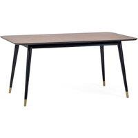 Cheshire Premium Findlay 90cm Rectangular Dining Table - Walnut & Black