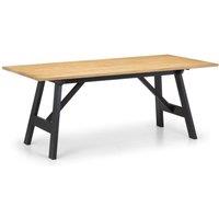 Cheshire Premium Hockley 90cm Dining Table - Black & Oak