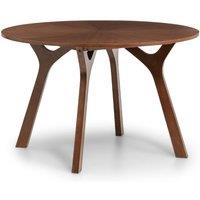 Cheshire Premium Huxley 120cm Round Dining Table - Walnut in Brown