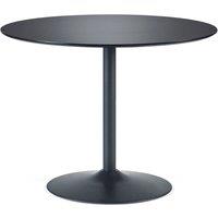 Cheshire Premium Nerano 100cm Round Dining Table in Black