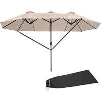 tectake Parasol Silia in Beige | Size: Large