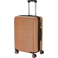 Pierre Cardin Arles Medium Checked Travel Suitcase, Expandable Hard Shell - Mocha in Light Brown