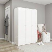 Seconique Denver 3 Door Wardrobe in White