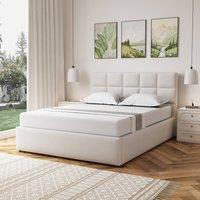 Artemis Home Richwood Fabric 150cm Kingsize Ottoman Bed Frame with Storage - Beige | Size: King