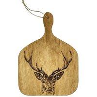 Selbrae House Oak Hanging Paddle - Medium - Stag Prince in Light Brown
