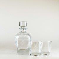 Selbrae House Decanter & Glass Set - Golf in Clear