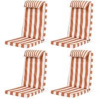 icon 4 Pack High Back Seat Pad Deck Stripe, Cushion, Terracotta