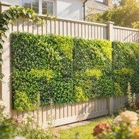 OUTSUNNY Artificial Grass Wall Panel, Greenery Wall, 100x100 cm, Green | Size: 100 cm x 100 cm