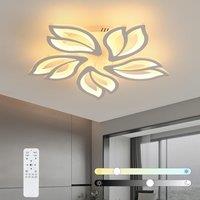COMELY LED Ceiling Light Dimmable, 45W LED Ceiling Lamp Creative Petals, White