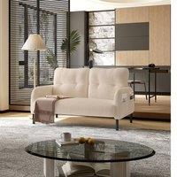 Direct Wicker Corduroy Two-Seater Sofa, Soft Loveseat for Living Room, Velvet Fabric in Beige | Size: 1 Pack