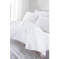 The Linen Consultancy 'TLC 5 Star Hotel Concept' 250TC Cotton Percale Flat Sheet in White | Size: Double Flat