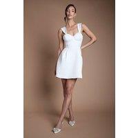 Coast Women's Sweetheart Fit & Flare Mini Wedding Dress in Ivory | Size: 16
