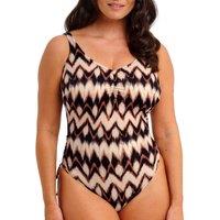 Fantasie Women's Sabana V-Neck Swimsuit in Brown | Size: 40J