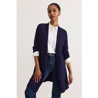 Phase Eight Women's Lauren Longline Cardigan in Dark Navy | Size: Large