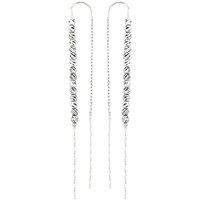 Spero London Women's Sterling Silver Dorica Chain Bead Drop Earring