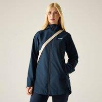 Regatta Women's Natalina Hooded Waterproof Jacket in Mid Navy | Size: 10