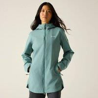 Regatta Women's Natalina Hooded Waterproof Jacket in Teal | Size: 8