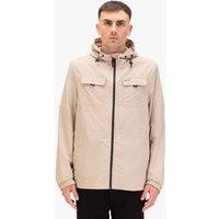 Luke 1977 Men's Denver Hooded Jacket in Ecru | Size: Medium