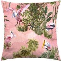 Paoletti Platalea Tropical Water & UV Resistant Outdoor Cushion in Pink