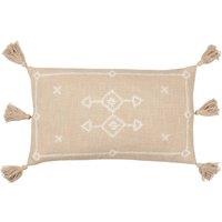 Yard Folis Geometric Cushion in Stone | Size: 30 cm x 50 cm