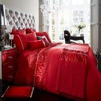 Smart Living Premium Polycotton Alina Duvet Cover With Pillowcases in Red | Size: Single