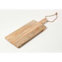 Homescapes Solid Mango Wood Serving Board, 70 x 25 cm in Natural