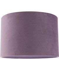 Happy Homewares Designer Soft Velvet Fabric Round Lamp Shade for Table or Pendant in Lilac | Size: 12 inches