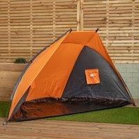 Samuel Alexander 115cm x 210cm Portable Pop up Sun Shade Beach Tent with Carry Handle in Orange | Size: 115 cm x 210 cm