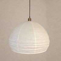 CGC Lighting Hester White Linen Large Round Hand Made Lampshade