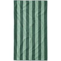 Misona Extra Large Striped Beach Towel - 100% Cotton in Green