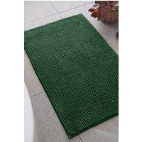 Catherine Lansfield 'Bobble' Bath Mat in Dark Green