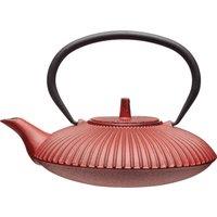 La Cafetiere Cast Iron 3 Cup Japanese Teapot with Infuser Basket, Red