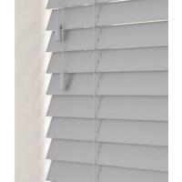 Blinds Outlet Faux Wood String Venetian Blind in Light Grey | Size: 45 cm width x 200 cm drop
