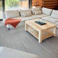 Novecrafto Self Adhesive Floor Planks Pack of 36 Planks Peel & Stick Vinyl Flooring (91.4x15.2cm) in Mid Grey | Size: 91.4x15.2 cm