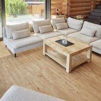 Novecrafto Self Adhesive Floor Planks Pack of 36 Planks Peel & Stick Vinyl Flooring (91.4x15.2cm) in Khaki | Size: 91.4x15.2 cm