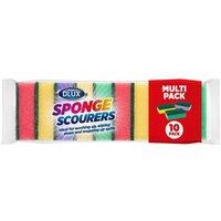 SHEDS AND FENCE LTD DL 10-Pack Sponge Scourers - Multi-Purpose Cleaning Pads | Size: 10 Pack