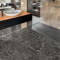 Novecrafto Vinyl Floor Tiles Self Adhesive Peel & Stick Tile (30Pcs for 6.27m) in Black