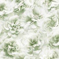 Debona Bloom Floral Wallpaper in Green