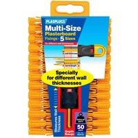 PLASPLUGS Plasterboard Plugs (Pack of 50) in Yellow