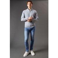 Burton Men's Stone Wash Skinny Fit Jean in Blue | Size: 34S