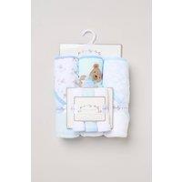 Snuggle Tots Men's 3 Pack Bear Hooded Towels in Baby Blue
