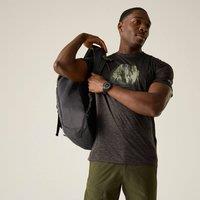 Regatta Men's Fingal Short Sleeved Marl Graphic T-Shirt in Dark Grey | Size: Medium