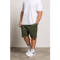 BadRhino Men's Elasticated Jogger Shorts in Light Khaki | Size: 7-8XL