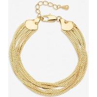 Inicio Women's Gold Plated Multi Layered Bracelet - Gift Pouch
