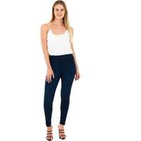 Smart Living Women's Skinny Fit Denim Jeggings with Pockets - Classic Casual Trousers in Dark Blue | Size: 10