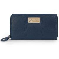 Catwalk Collection Handbags Women's Gallery Leather Purse With RFID Protection in Blue | Size: Medium