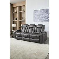 More4Homes Ashton Electric Recliner 3 Seater Sofa Technology Fabric With Built-In Plugs & USB-C Charging in Grey